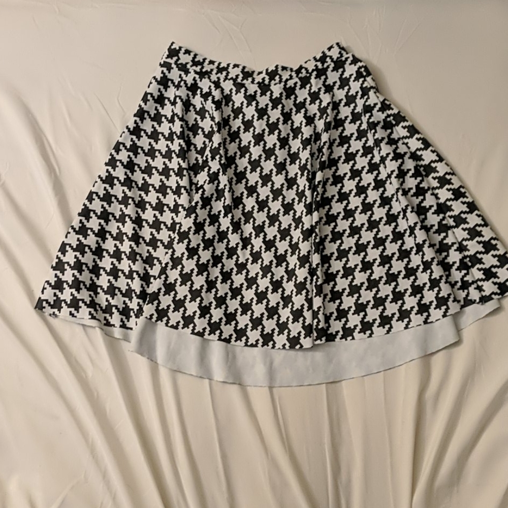 Black milk houndstooth skater skirt xs new